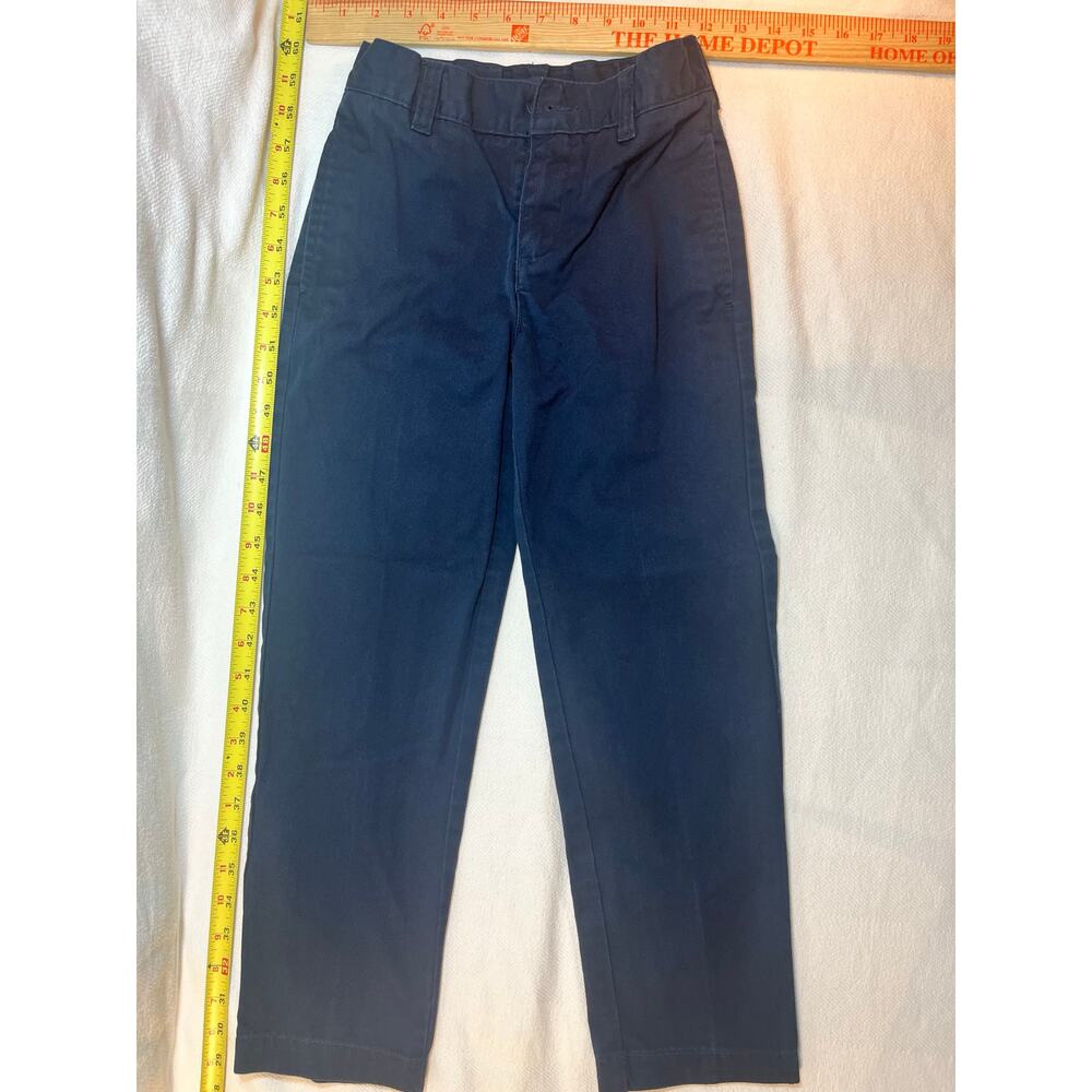 Lands’ End Boys’ Navy Pants Size 8S (8–9 Years) - 60% Cotton / 40% Polyester